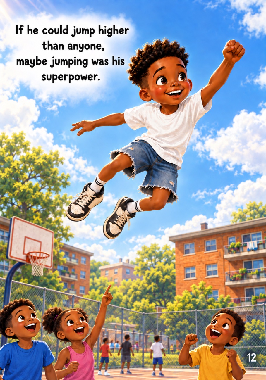 Interior page: maybe jumping was his superpower
